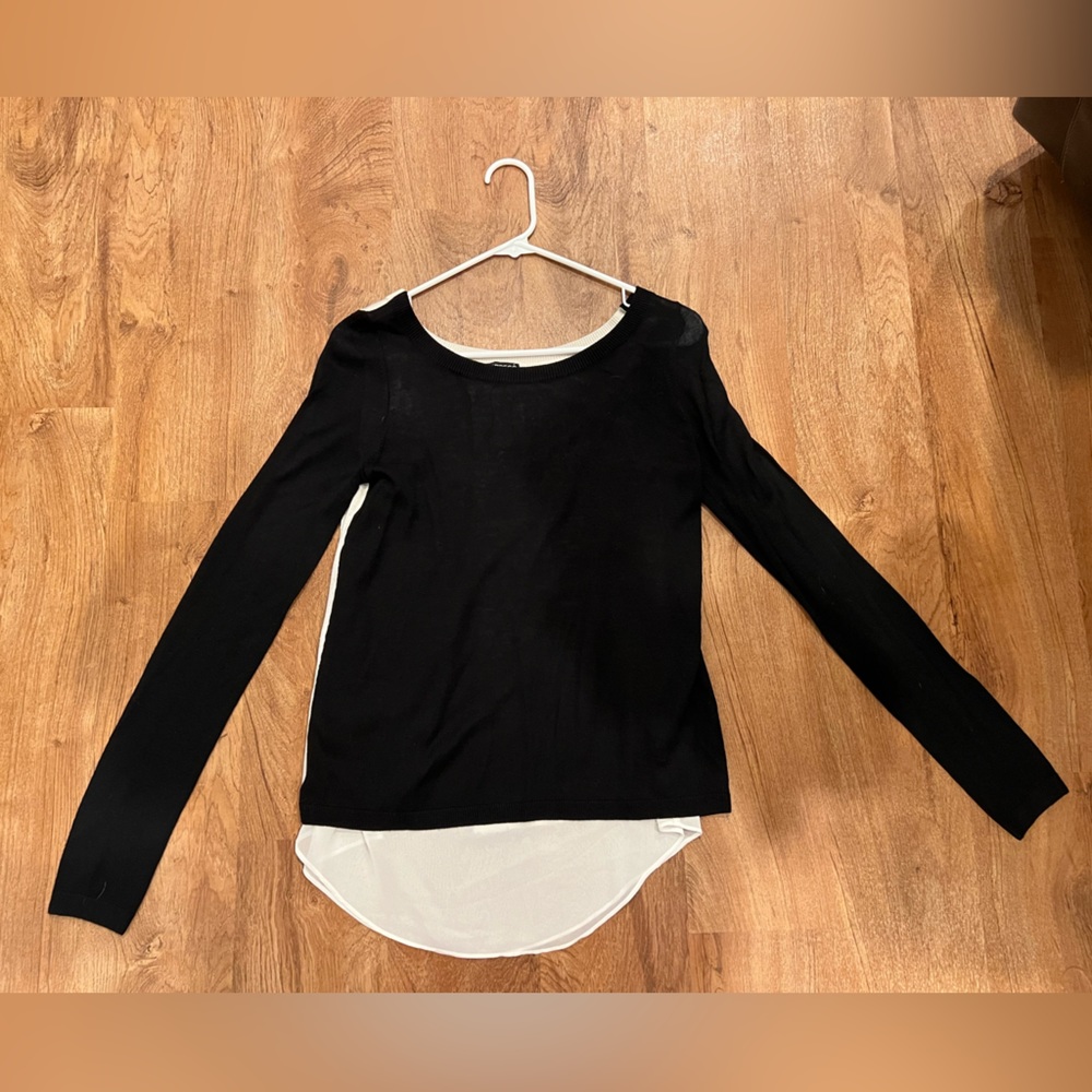 Express Black and White Shirt